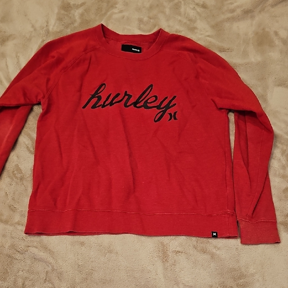 Hurley Crimson Crewneck with Black Logo